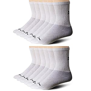 Under Armour Men's Charged Cotton Crew Socks - 12 Pairs (2-pk (12 pair) Large, White)
