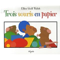 Trois souris en papier