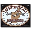 Nostalgic Auto Parts & Service Tin Sign : Busted Knuckle Garage