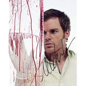  Michael C. Hall in Dexter Photo With Blood Smear and Autograph