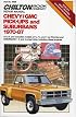 Chevy/GMC/P/U & Suburban 1970-87 (Chilton's Repair & Tune-Up Guides)