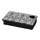 Damask Lap Desk in Black and White by Room It Up
