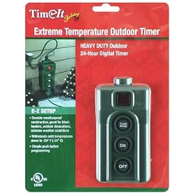 Heavy Duty Extreme Temperature 24-Hour Outdoor Digital Christmas Light Timer