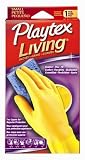 Playtex, Hand Saver, Small Yellow Household Rubber Glove, Natural Latex & Neoprene, Tapered Design & Anti Slip Pattern For Secure Fit & Grip, Soft Absorbent Flock Lining, 10-1/2" Length Flared Cuff