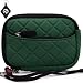 Quilted Neoprene Sleeve Case for Kodak EasyShare CX7530 Digital Camera, With External Compartment Pocket. Color: Hunter Green + NuVur ™ Keychain (FGL2ZZ3G1)