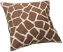 Brentwood Knife Edge Chenille Animal 18-Inch Tapestry Pillow, Giraffe Brown/Tan
