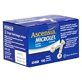 Ascensia Microlet Lancets, Single Use, 100 Lancets (Pack of 2)