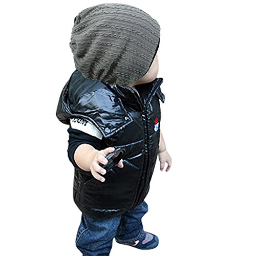 Goyestore Fashion Cute boy girl Trendy Baby Toddler child Hat Knit Beanie Warm Winter cap FBA (Light Gray)