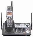 Panasonic KX-TG6500B 5.8 GHz DSS Expandable 2-Line Cordless Phone (Black)