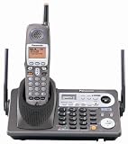 Panasonic KX-TG6500B 5.8 GHz DSS Expandable 2-Line Cordless Phone (Black)