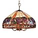 299 - Classic Tiffany Bright Blooms Inverted Pendant