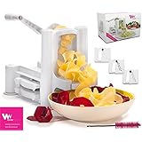 WonderVeg Vegetable Spiralizer - Tri-Blade Spiral Slicer - Zucchini Spaghetti Pasta Noodles Maker