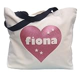 Personalised Canvas Tote Bag, Personalized Tote Bag, Typography Heart Design Canvas Tote, Market Bag, Birthday Gift, Gym Bag, School Bag, Book Bag, Holiday Bag,