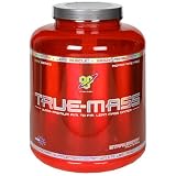 : BSN True-Mass Ultra-Premium AM to PM Lean Mass Gainer, Strawberry Milkshake, 5.75-Pound Jar