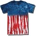 Tie Dye Mania Youth Red, White and Blue Flag Tie-Dye Short Sleeve T-Shirt