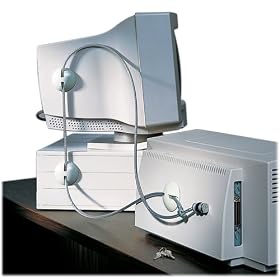 Kensington Desktop Microsaver Universal Computer Key Lock and Cable Security System (64162a)