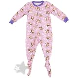 Pink Monkey Footed Sleeper Pajamas for Girls