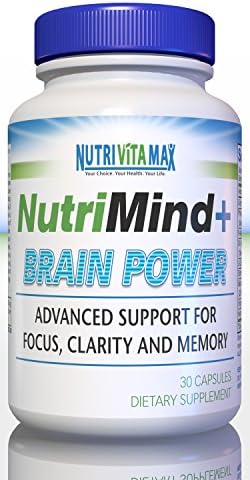 NutriMindPlus (Mix&Match SALE: Get 3 of ANY NutriVitaMax Products for the price of 2!) - Developed by an Anti-aging Physician! Advanced Support for Focus, Clarity and Memory. Empower Your Brain. Nourish Your Mind. Increase Your Focus. Think More Clearly. Remember More and Recall Faster.