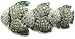 Natural Green and White Diamond Emerald Fish Pin