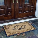ARKANSAS RAZORBACKS Team Logo Full Sized Coir Fiber DOOR MAT (24" x 39") by Memory Company