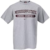 Nike Mississippi State Bulldogs Ash Cross Country T-shirt