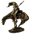 END OF THE TRAIL Real Bronze Powder Cast Native American Indian Sculpture Statue