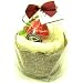 Wrapped Cup Cake Dessert Hand Towel Wash Cloth Home Gift Set Vanilla with Strawberry Magnet