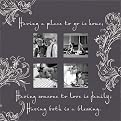 Having a Place to Go 4-Photo Collage Frame - Gray (4x4")