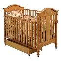 StorkCraft Angelina 3-in-1 Crib with Drawer - Oak Finish