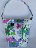 VERA BRADLEY JULIE FLORAL SATEEN TOTE HANDBAG PURSE NEW