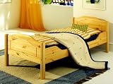 Einzelbett K�LN 90x200 cm, Kiefer massiv natur