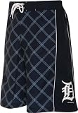 Detroit Tigers Plaid Print Swim Trunks