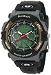 Armitron Men's 201437GRN Chronograph Analog-Digital Instalite Black Sport Watch