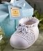 Capodimonte Baby Shower Favors: Porcelain Baby Booties - Blue