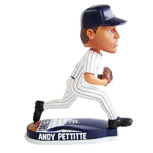 Forever Collectibles New York Yankees Andy Pettitte Helmet Base Bobblehead