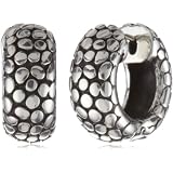 Zina Sterling Silver Round Snap Hoop Earrings With 