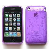 Apple iPhone 3G & 3GS Crystal Silicone Skin Case Transparent Purple Butterfly Garden Design 517K%2BIcLuZL. SL160 Apple iPhone 3G & 3GS Crystal Silicone Skin Case Transparent Purple Butterfly Garden Design