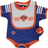 New York Knicks Newborn Creeper Bib and Bootie Set - 6-9 months