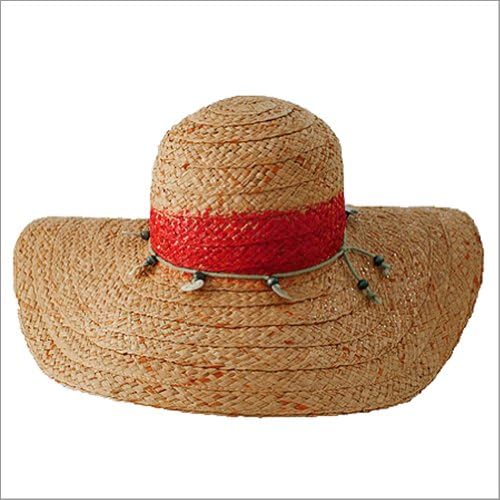 Michael Star Pigment Printed Hat. Red Stripe, one size.