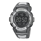 Armitron Men's 408089GRY Chronograph Metallic Grey Multi-Functional Digital Sport Watch