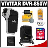 Vivitar DVR-850W Underwater Digital Video Recorder Camcorder (Black) with 4GB Card + Case + Accessory Kit