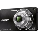 Sony DSCW350B Cyber-shot Digital Camera - Black (14.1 MP, 4x Optical Zoom) 2.7 inch LCDby Sony