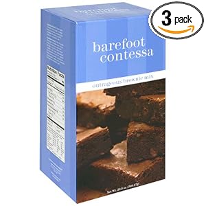 Barefoot Contessa Outrageous Brownie Mix, 20.8-Ounce Boxes (Pack of 3) by Stonewall Kitchen