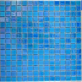 Glass Mosaic Tile iridescent blue NB01