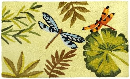 Homefires Accents Bamboo Dragonfly Indoor Rug, 22-Inch by 34-Inch