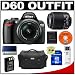 Nikon D60 Digital SLR Camera with 18-55mm AF-S VR Zoom Lens + Nikon 55-200mm AF-S Zoom Lens + 8GB SD Card + EN-EL9 Battery + Case + Cameta Bonus Accessory Kit