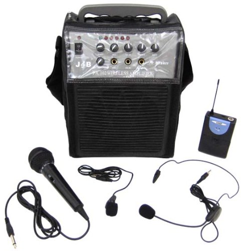 Portable Wireless Karaoke PA Amplifier System + 3 Mics