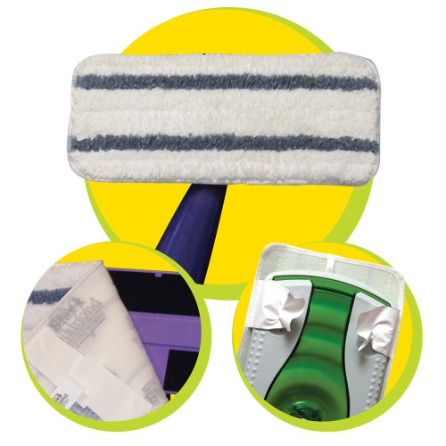 Black Diamond MS 3PK Microswift Microfiber Mop Pads, 3-Count
