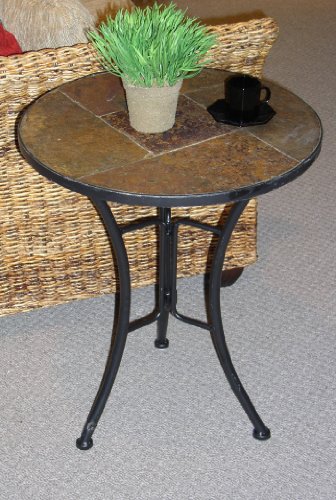 Slate-Top Round Table