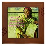 Micah 6:8 Framed Tile